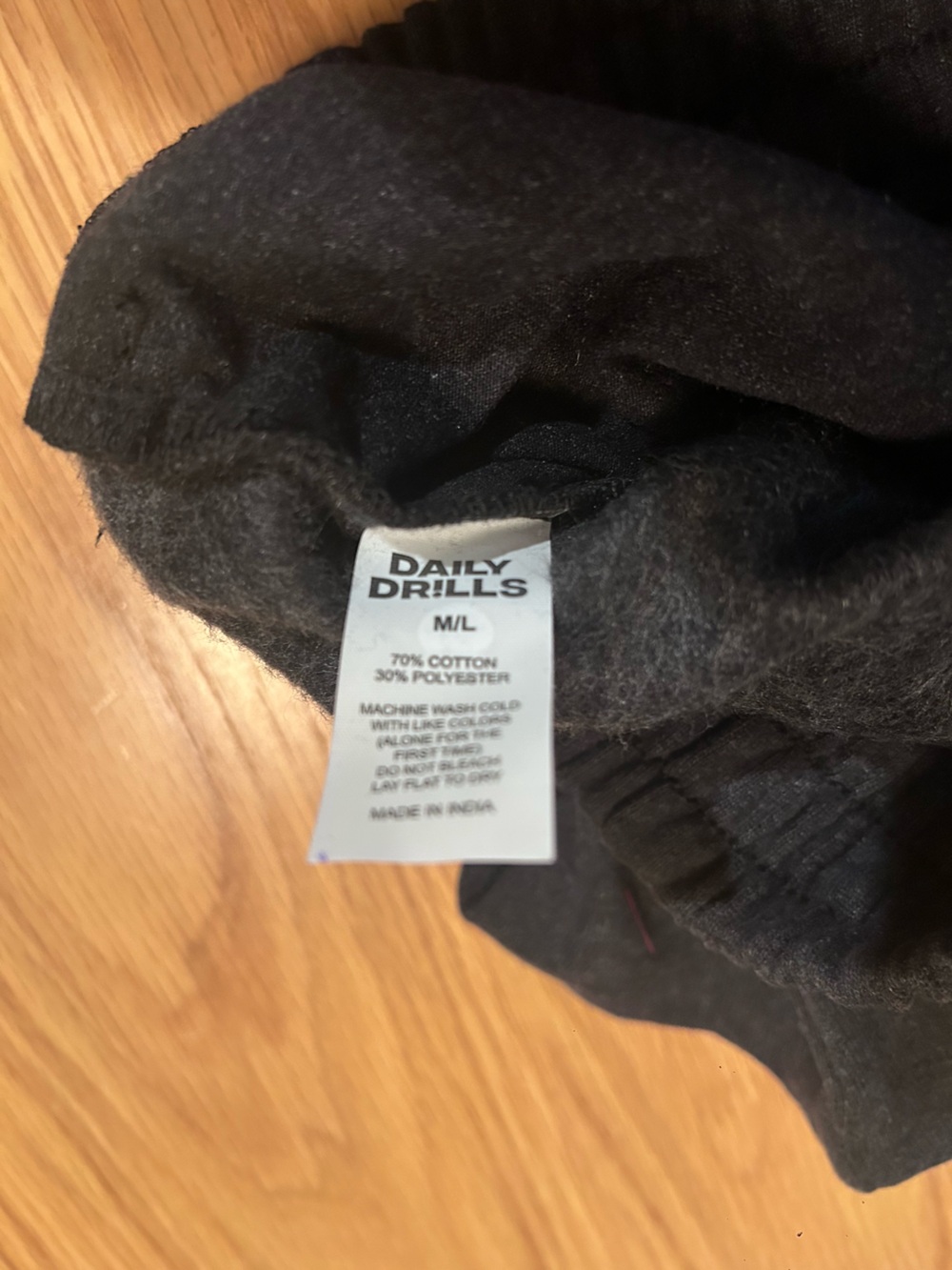 Daily Drills Fleece Super Shorts - Charcoal Grey Size M/L NWT - Picture 9 of 12